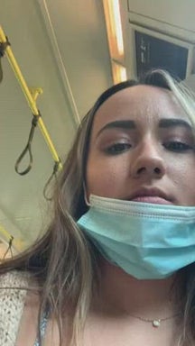 Took my boobs and snatch out on the bus today