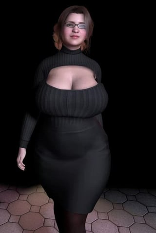 Luna Her Growing boobies from the game Fattening Career