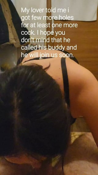 Got text from my ex-wife when she was with her bull