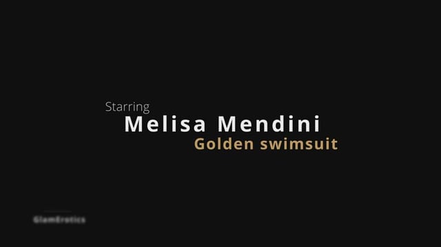 Melisa Mendini-Gold Golden Swimsuit