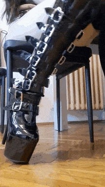 The joy of putting the heels on