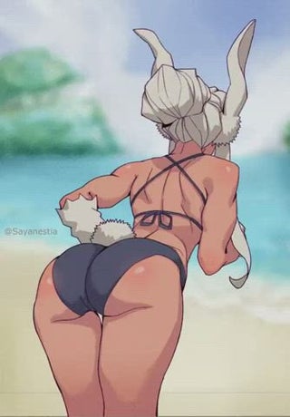 Miruko shaking her butt