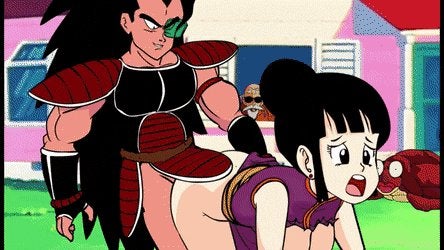 Raditz mounts Chi Chi