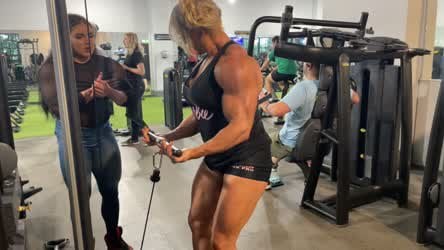 Muscular lady GF chick GIF by lisacrossxxx