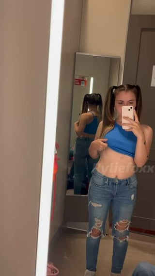 Flashing my melons in the changing room