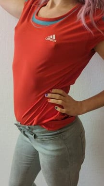 Tiny tits But Stiff Nipples