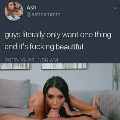 Men literally only want one thing