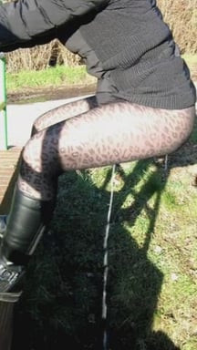 Water to water.  We went for a walk in nature. Bc of my huge morning coffee before I just let it all flow. What a relief.