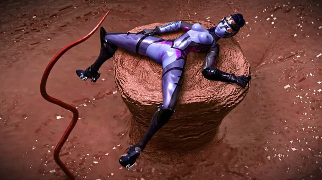 Widowmaker impregnated by tentacle (Palefire34)